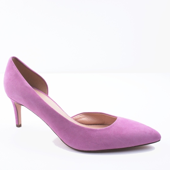 New JCREW Lucie Suede D'Orsay Pumps - Picture 2 of 4